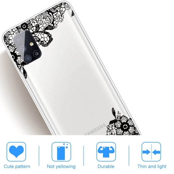 Deco Samsung Galaxy M51 cover - Sort Black