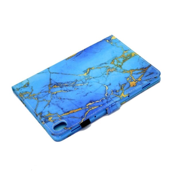 Huawei MediaPad M6 10.8 vackert mönstrat flipfodral i läder - St Blå