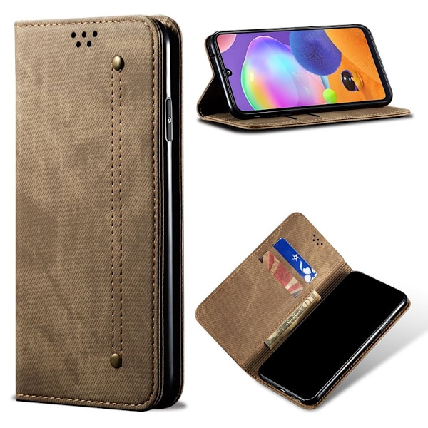Jeans Samsung Galaxy A31 Etui - Khaki Beige