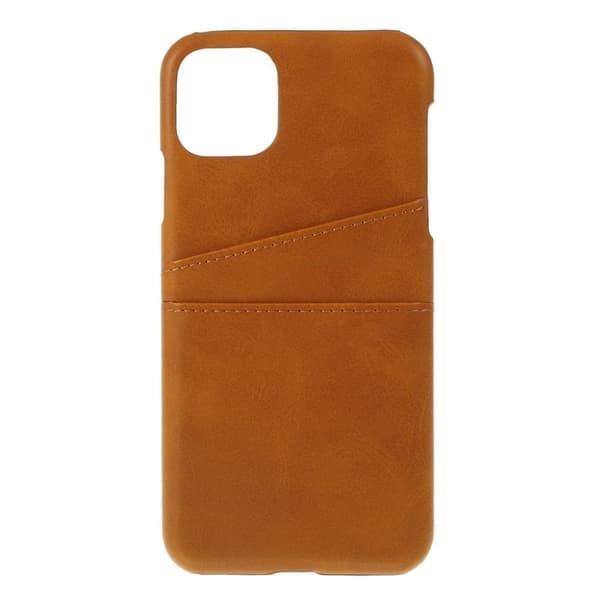 Dual Card iPhone 11 Pro Max deksel - Lyse Brun Brown
