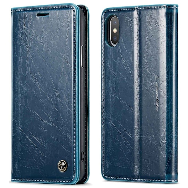 CaseMe iPhone Xs Max smooth etui - Blå Blue