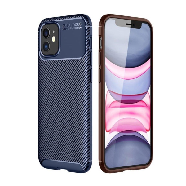 Carbon Shield iPhone 12 / 12 Pro kuoret - Sininen Blue