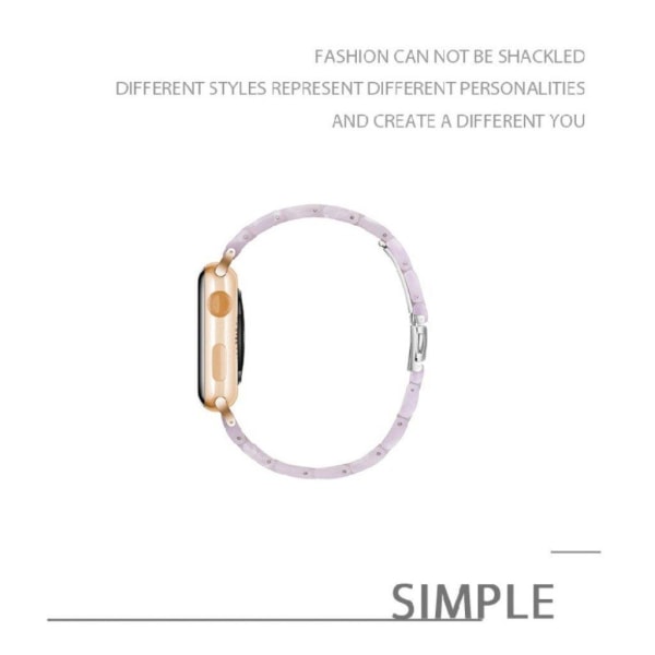 Apple Watch Series 5 40mm pitch themed klockarmband - vit Vit