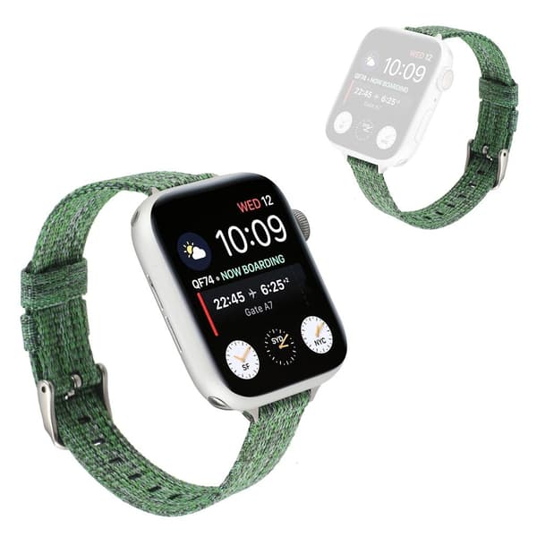 Apple Watch Series 6 / 5 40 mm urrem i nylon - Grøn Green