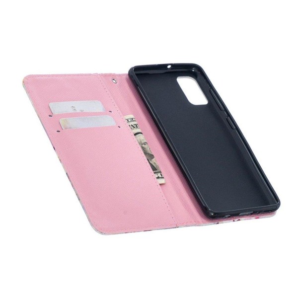 Wonderland Samsung Galaxy A72 5G Flip etui - Hjerter Pink
