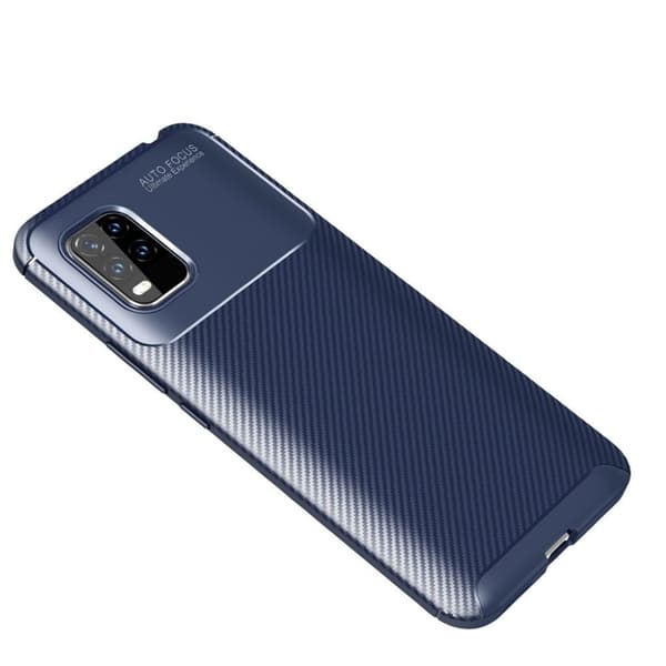 Carbon Shield Xiaomi Mi 10 Lite 5G deksel - Blå Blue