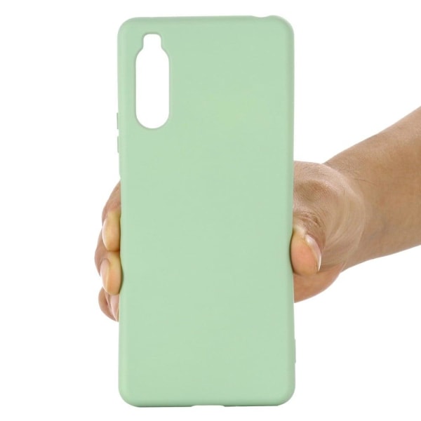 Matte Liquid Sony Xperia 1 III silikone cover - Grøn Green