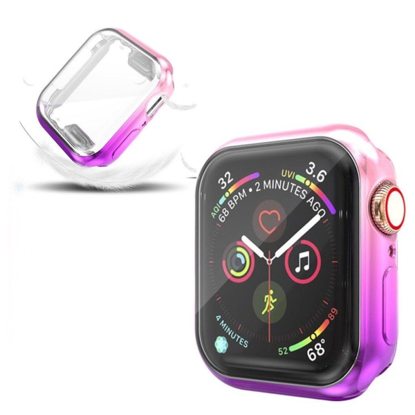 Apple Watch Series 5 44mm stylish colorful case - Pink / Purple multifärg