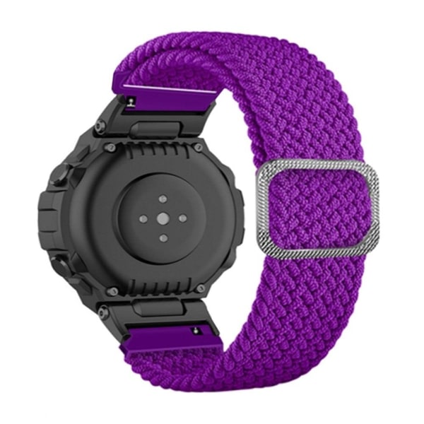 Amazfit T-Rex Pro / T-Rex / Ares joustava nailon ranneke - Violetti Purple