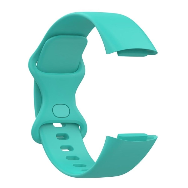 Fitbit Charge 5 yksinkertainen TPU-kellohihna - Teal / Koko: S Green