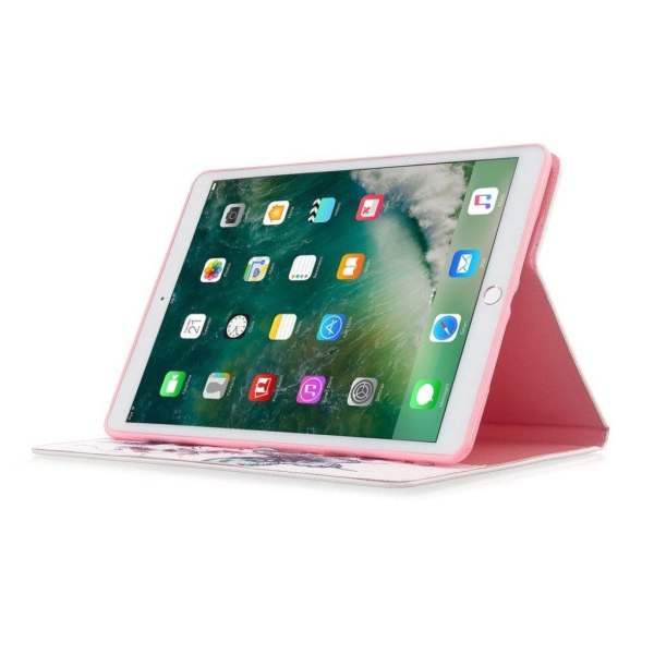 iPad 10.2 (2019) Stilfuldt mønster læder flip etui - Grøn Sommer Multicolor