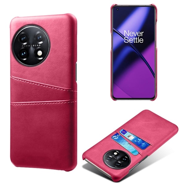 Dual Card Fodral OnePlus 11 - Rose Rosa