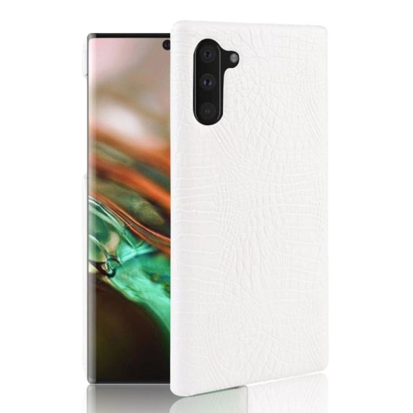 Croco Samsung Galaxy Note 10 kuoret - Valkoinen White