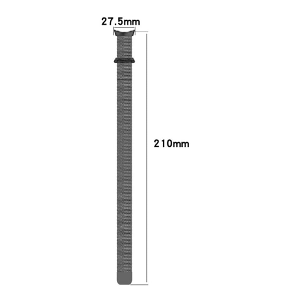 Google Pixel Watchin milanese metallikellon hihna - Musta Black
