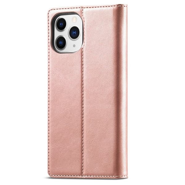 LC.Imeeke iPhone 13 Pro Max Läppäkotelo - Ruusukulta Pink