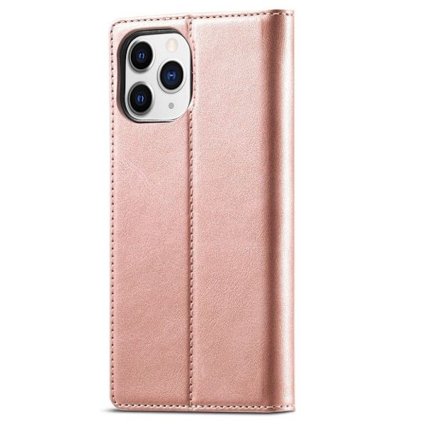 LC.Imeeke läder iPhone 13 Pro Max fodral - Rosa Rosa
