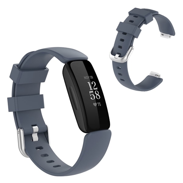 Fitbit Inspire 2 simple watch band - Grey / Size: L Silvergrå