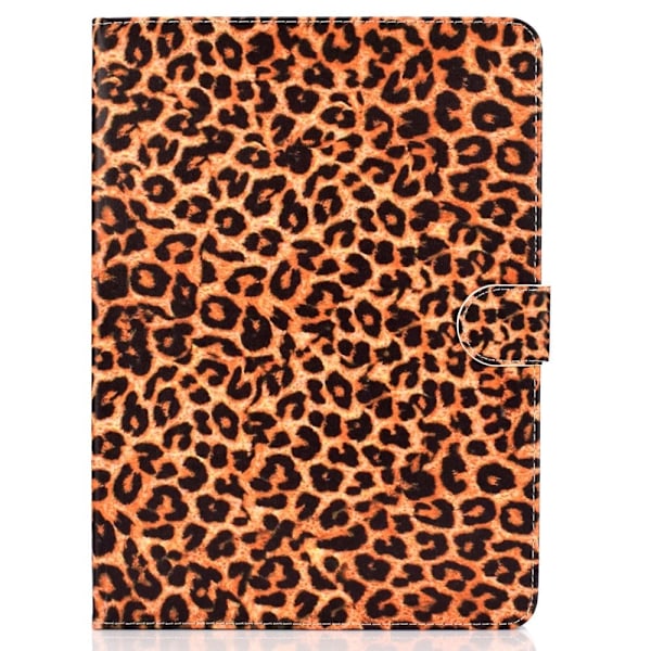 iPad 10.2 (2021) / Air (2019) viileä kuvio nahkainen flip case - Leopardi Tekstuuri Brown