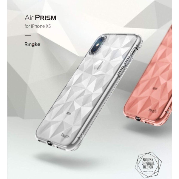 Ringke AIR PRISM til iPhone X/XS - Rosaguld Pink