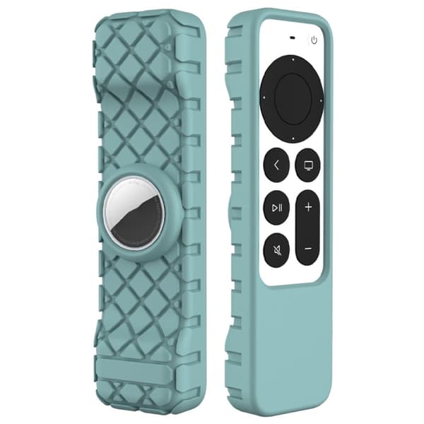 Apple TV 4K (2021) rhombusdesignat silikonöverdrag - Cyan Grön
