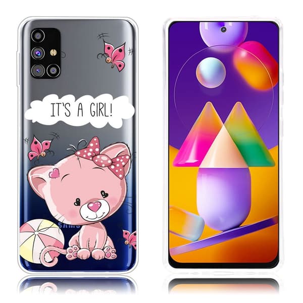 Deco Samsung Galaxy M31s skal - Rosa Björn Rosa