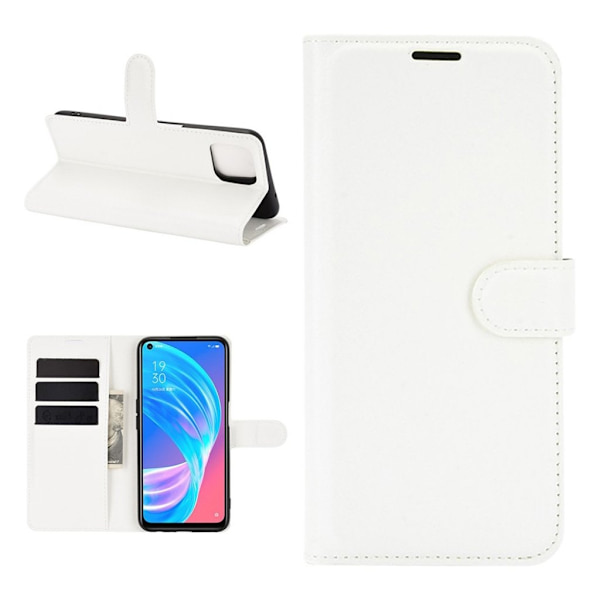 Classic Oppo A72 5G Flippetui - Hvit White
