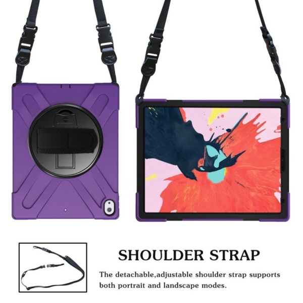 iPad Pro 12.9 inch (2018) X-Shape combo case - Purple Purple