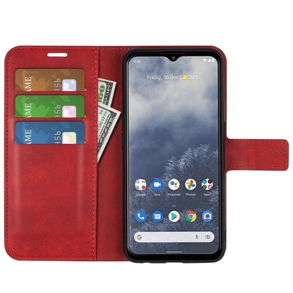 Lompakko Nahkakotelo For Nokia G60 - Punainen Red
