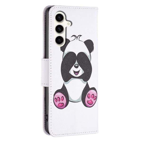 Wonderland Samsung Galaxy S23 Fe Flip Etui - Panda White