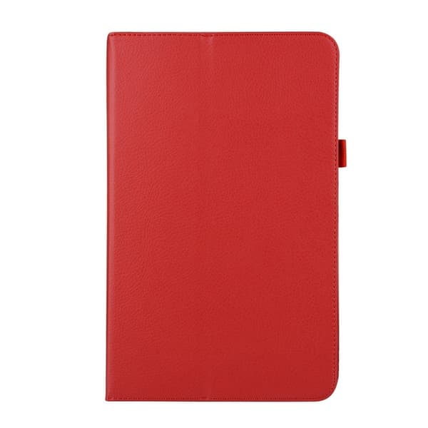 Litchi Grain Smart Leather Case Samsung Galaxy Tab A 10.1 (2016) T580 T585 - Punainen Red