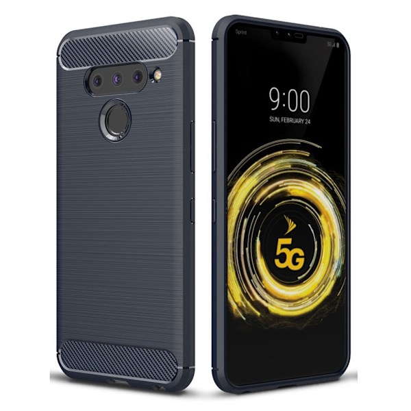 Carbon Flex LG V50 ThinQ deksel - Blå Blue