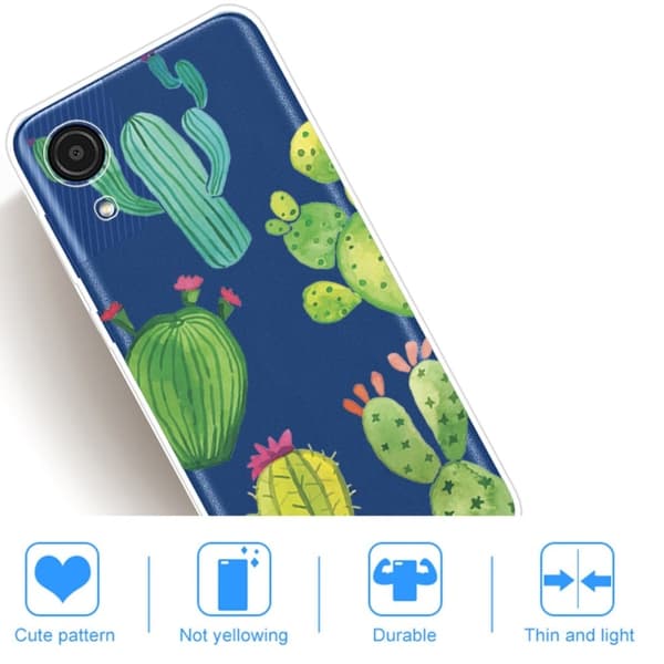 Deco Samsung Galaxy A03 Core skal - Kaktus Grön