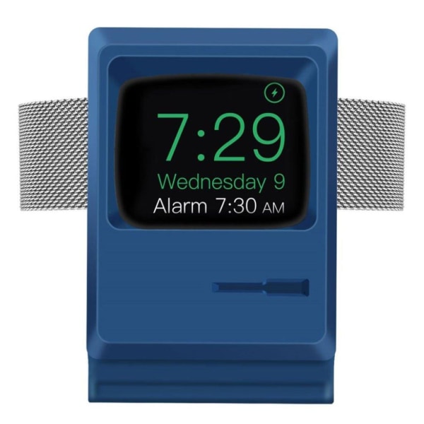 Apple Watch Series 5 40mm / 44mm cool silicone stand - Dark Blue Blå