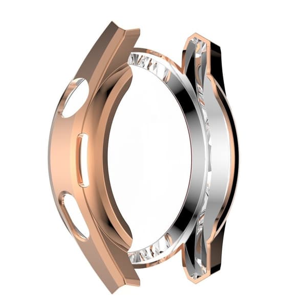 Huawei Watch 3 Pro elektropläterat designskydd - Roséguld Rosa