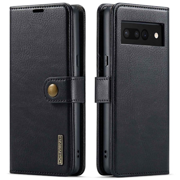 DG.Ming Google Pixel 7 Pro 2-in-1 Lompakko Suojakotelo - Musta Black