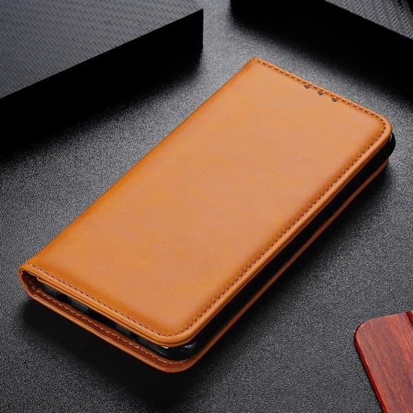 Wallet-style ægte Læder Flipcase til Sony Xperia 5 Ii - Brun Brown