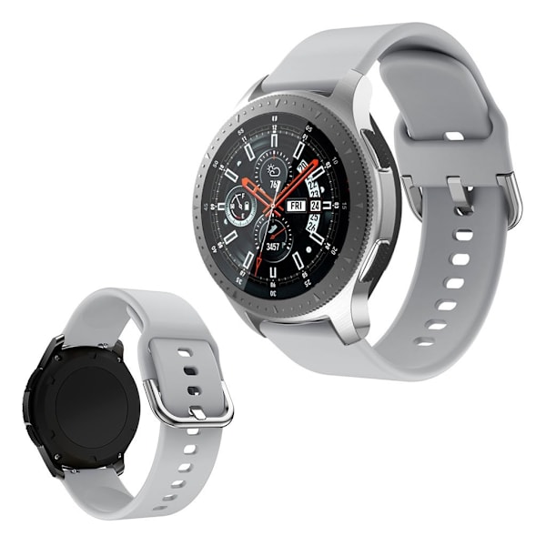 Samsung Gear S3 Active klockarmband i silikon - Grå Silvergrå