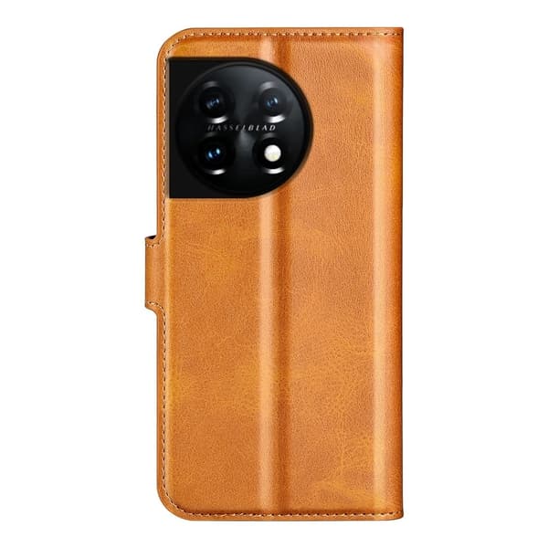 Læretui med Lommebok til OnePlus 11 - Gul Yellow
