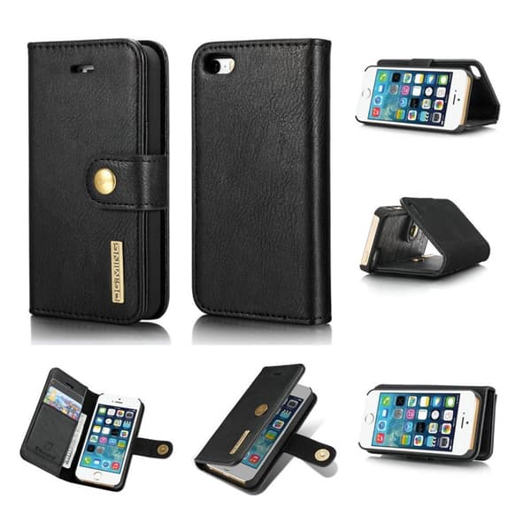 DG.Ming 2-i-1 iPhone SE / 5 / 5S fodral - Svart Svart
