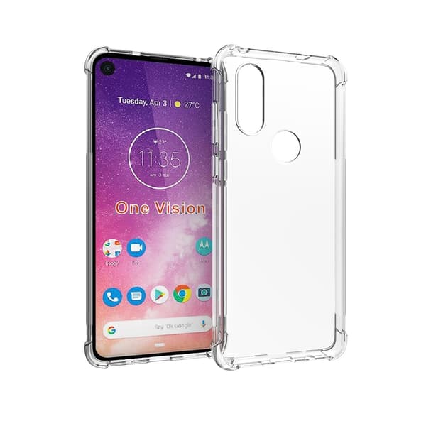 Lux-case-turvatyyny kuori Motorola One Vision Transparent