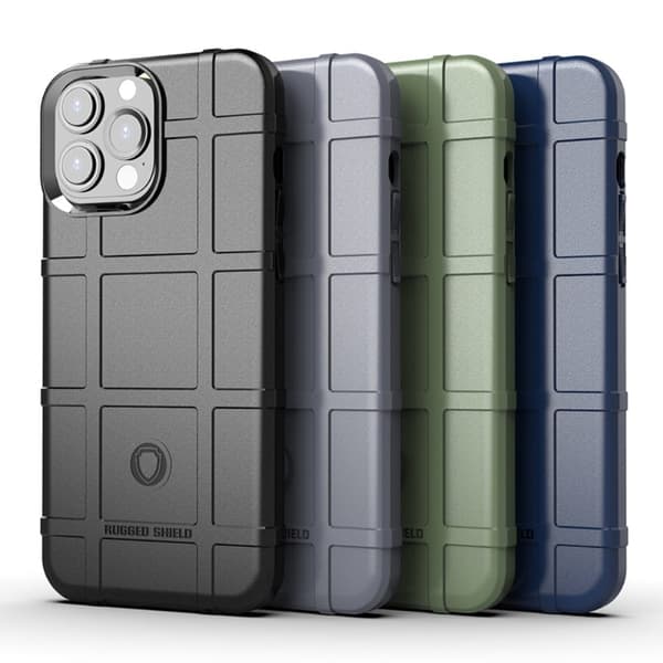 Rugged Shield Etui iPhone 13 Pro Max - Svart Black
