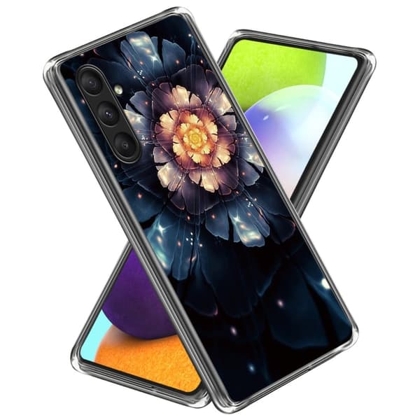 Deco Samsung Galaxy A25 skal - Färgglad Blomma Blå