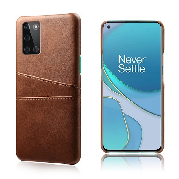 Dual Card OnePlus 8T kotelot - Ruskea Brown
