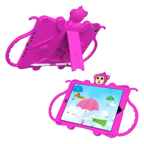 iPad 10.2 (2019) abe stil silikone etui - Rose Pink