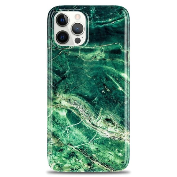 Marble iPhone 12 Pro Max Etui - Grønn Green