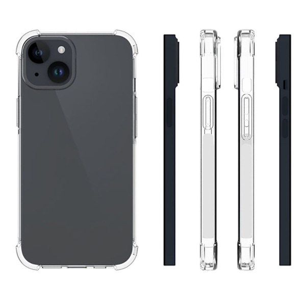 Lux-Case Airbag-skal för iPhone 15 Plus Transparent