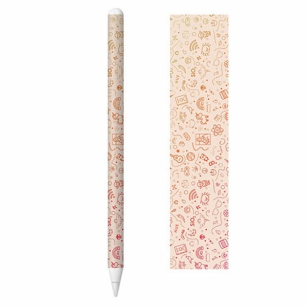 Apple Pencil 2 cool klistermærke - Sød Ikon-Collage Pink
