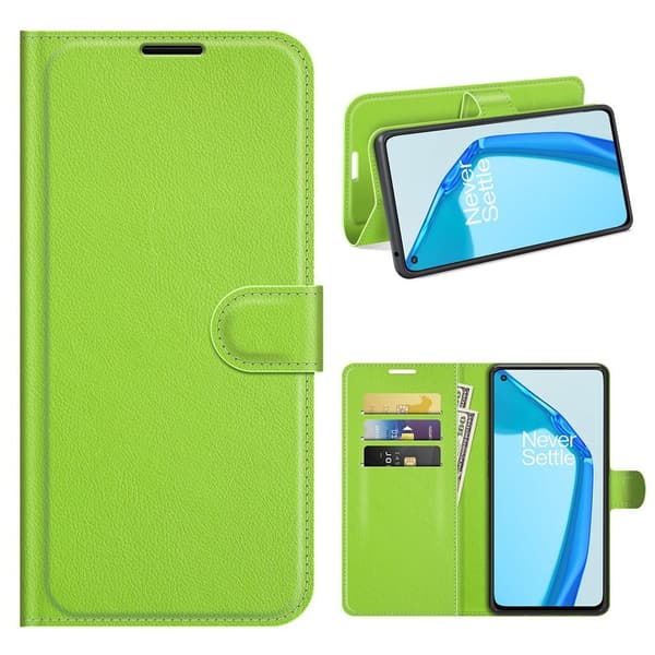 Classic OnePlus 9R Flippetui - Grønn Green