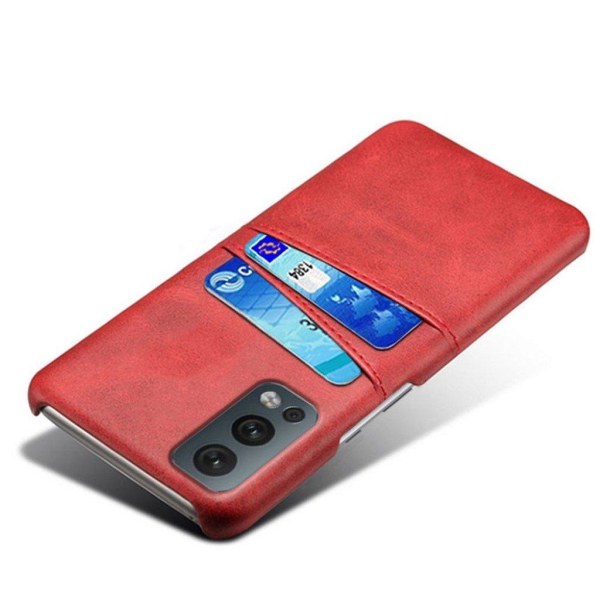 OnePlus Nord 2 5G skal med korthållare - Röd Röd