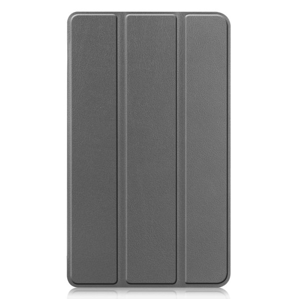 Tri-fold læderstativ-etui til Realme Pad Mini - Grå Silver grey